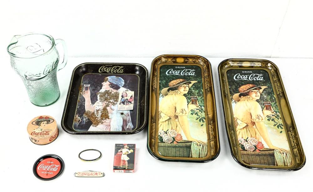 Lot of Coca-Cola Serving Ware & Merchandise (1 of 3)