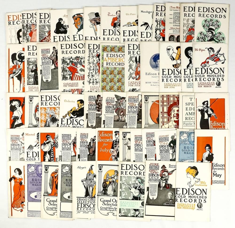 Lot of Edison Record Catalogs (1 of 1)