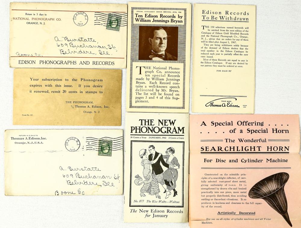 Lot of Edison Phonograph Catalogs (1 of 1)