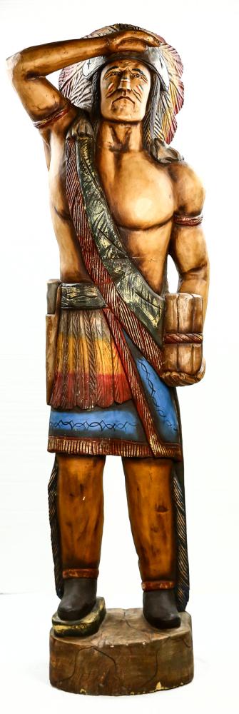 6ft Native American Tobacco Statue (1 of 10)