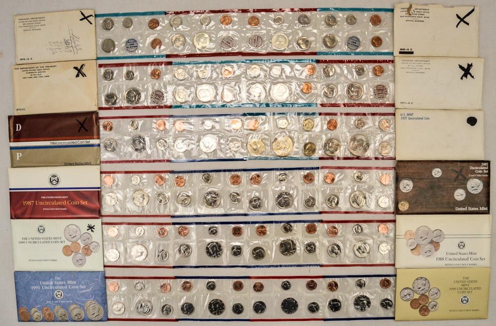 Lot of 12 US Mint Sets (1 of 2)