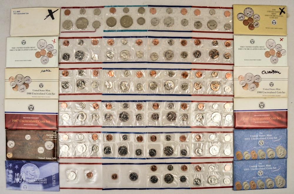 Lot of 12 US Mint Sets (1 of 2)