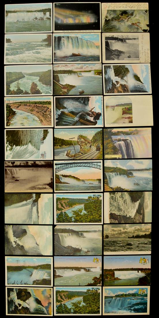 Lot Of 30 Niagara Falls Postcards: See photos.