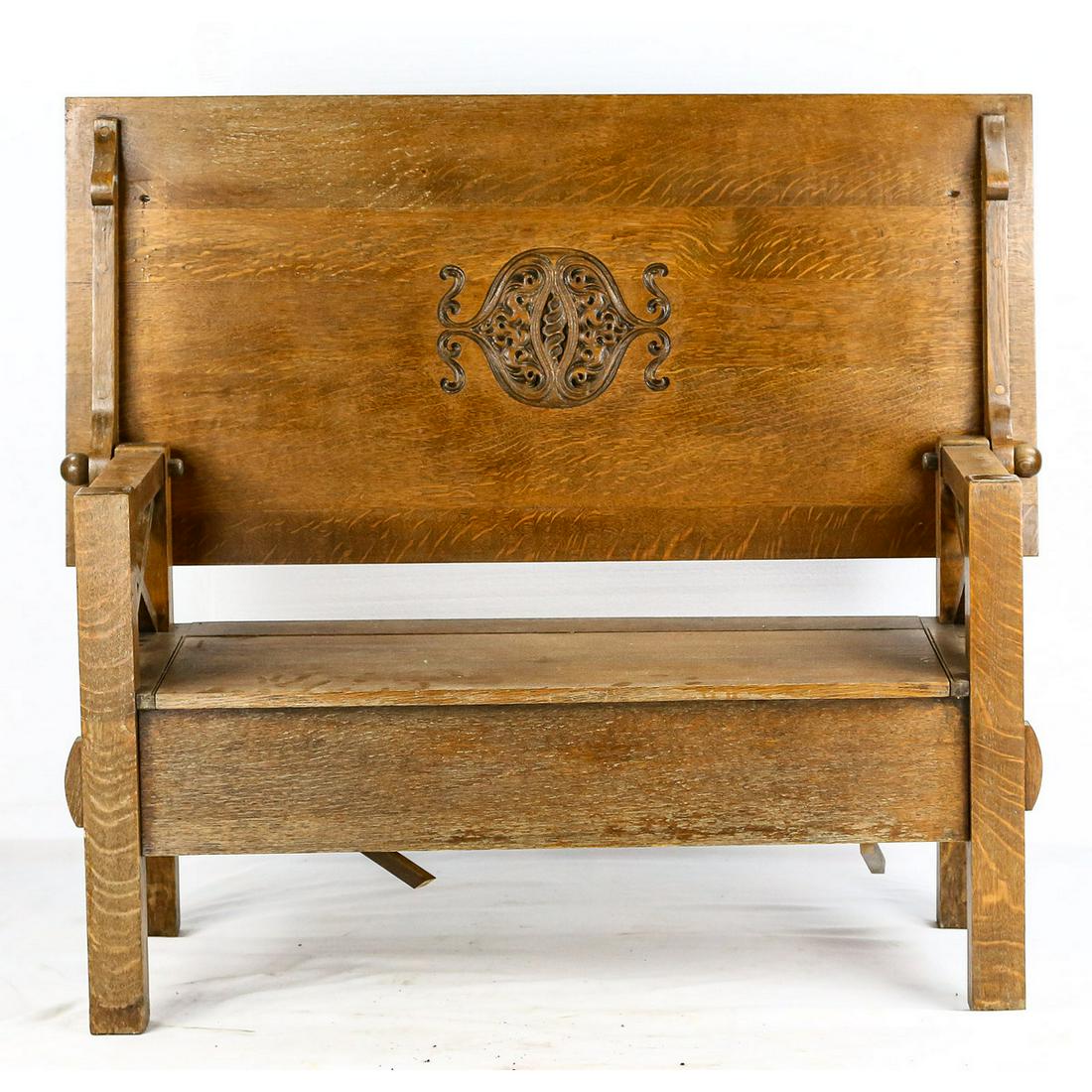 Convertible Oak Coffee Table Bench (1 of 14)