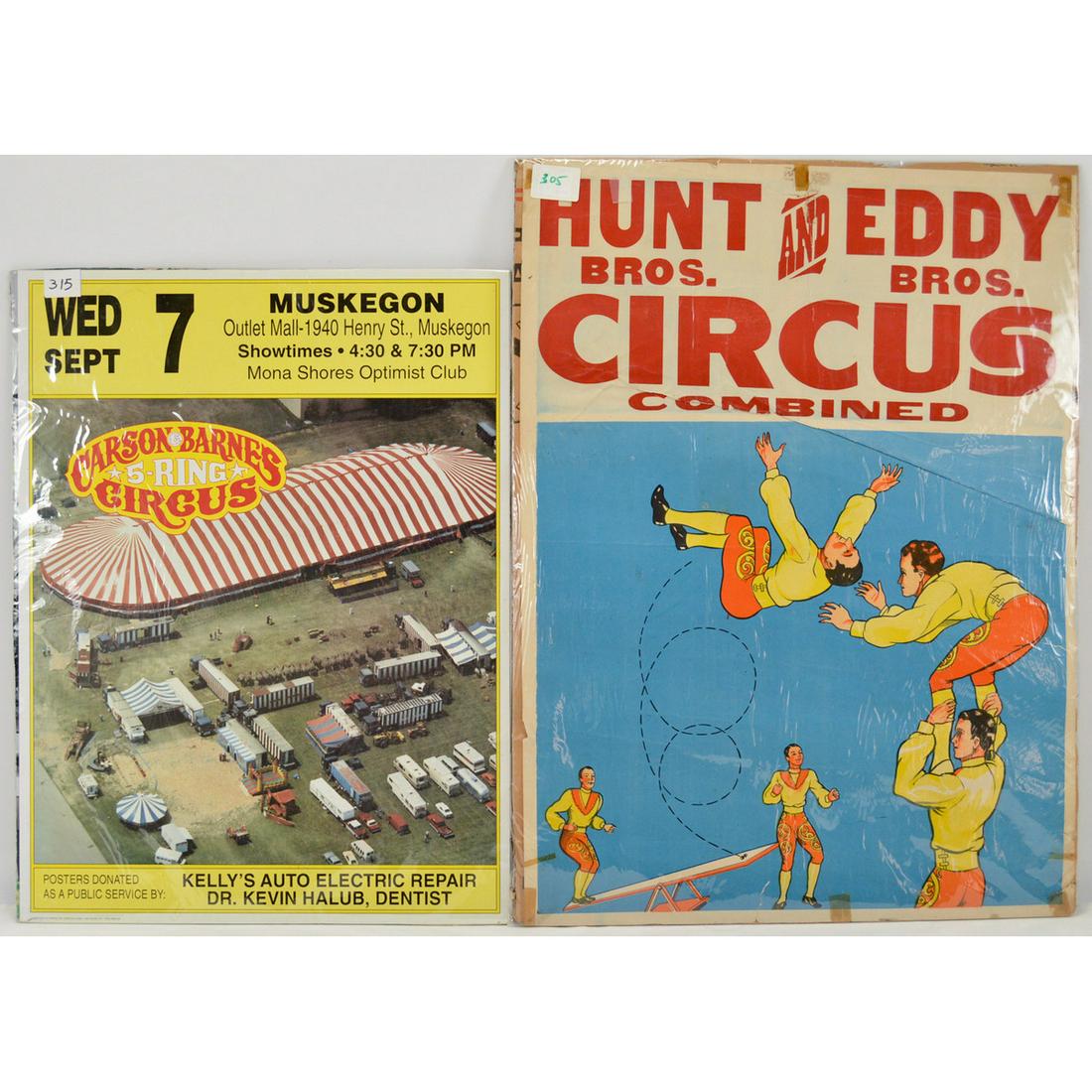 Lot of 13 Vintage Circus Posters (1 of 6)