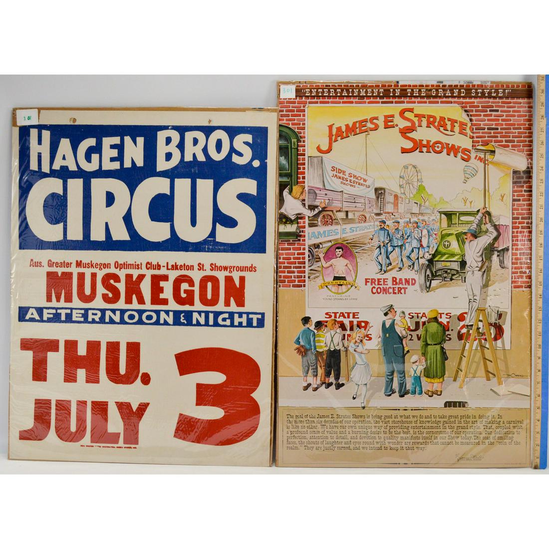 Lot of 17 Vintage Circus Posters (1 of 8)