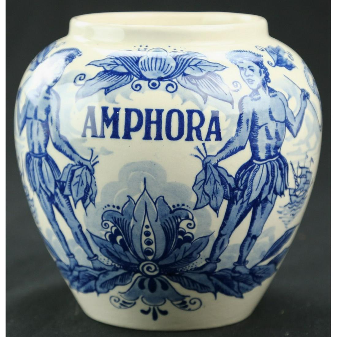Delft Amphora Tobacco Jar (1 of 4)