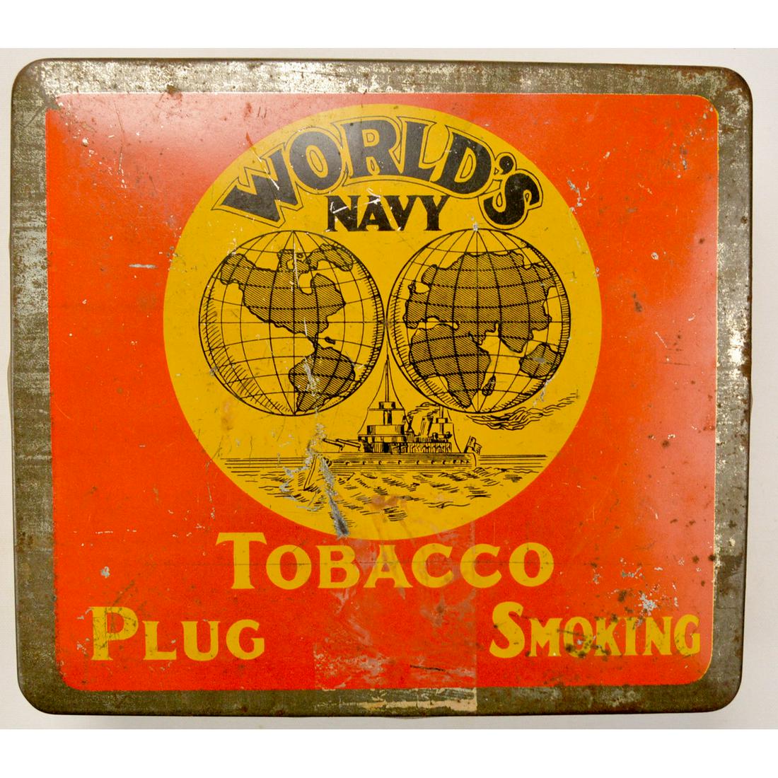 Vintage World’s Navy Tobacco Tin (1 of 5)