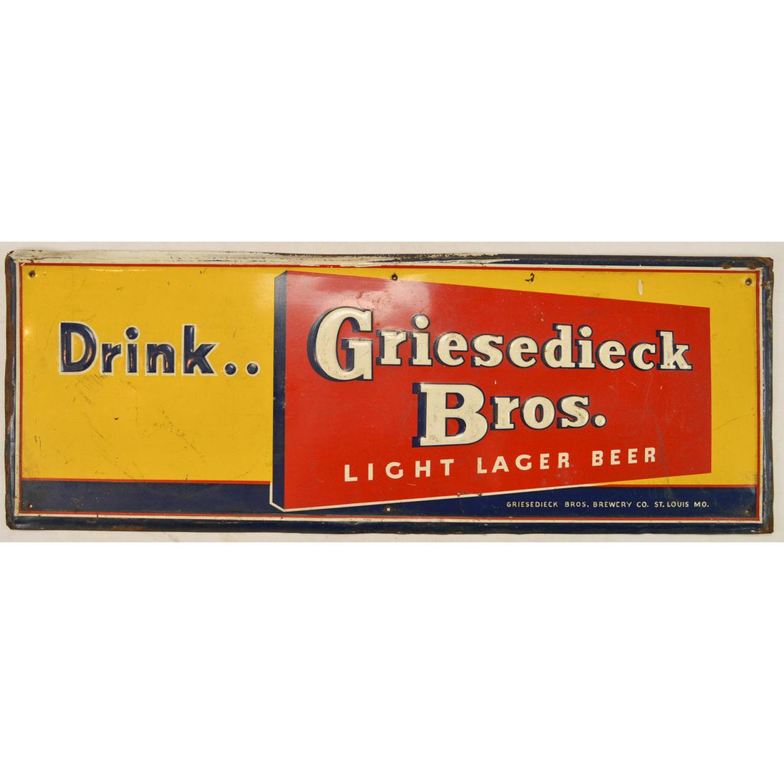 Vintage "Griesedieck Bros" Beer Sign (1 of 2)