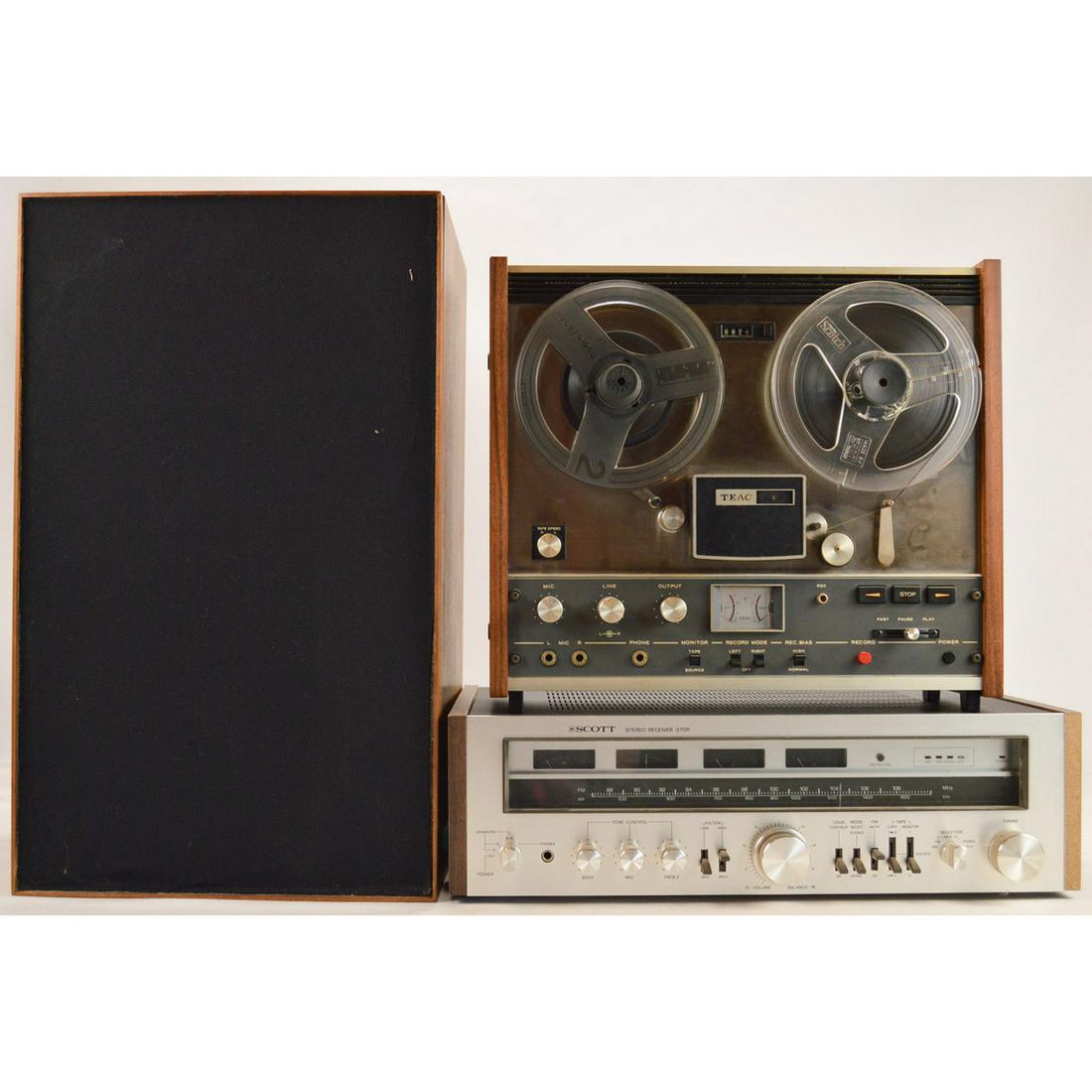 Scott 370R Receiver & TEAC Reel to Reel Recorder (1 of 3)
