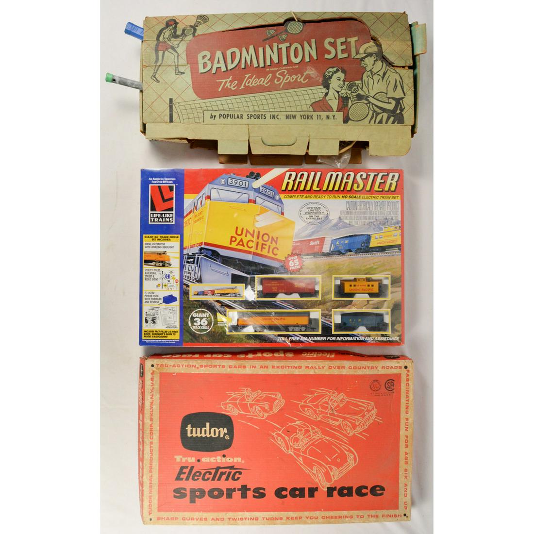 Railmaster Train, Badminton and Sports Car Toys (1 of 3)