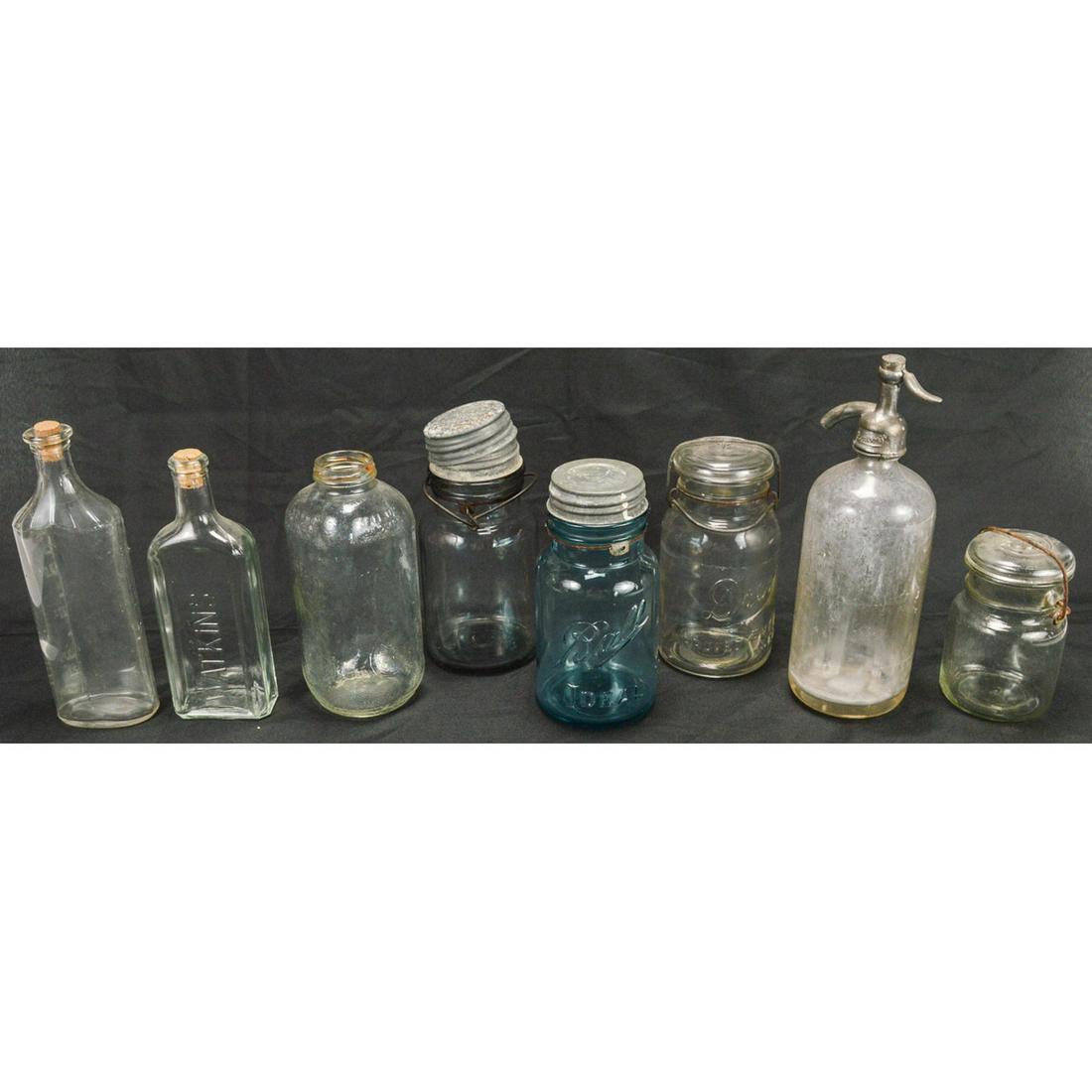 Lot of Misc. Glass Bottles: Lot contains 8 glass bottles of various makes and sizes. Bottles are for various purposes and are in overall good condition. See photos. Shipping: After your invoice is paid, our Shipping Department w