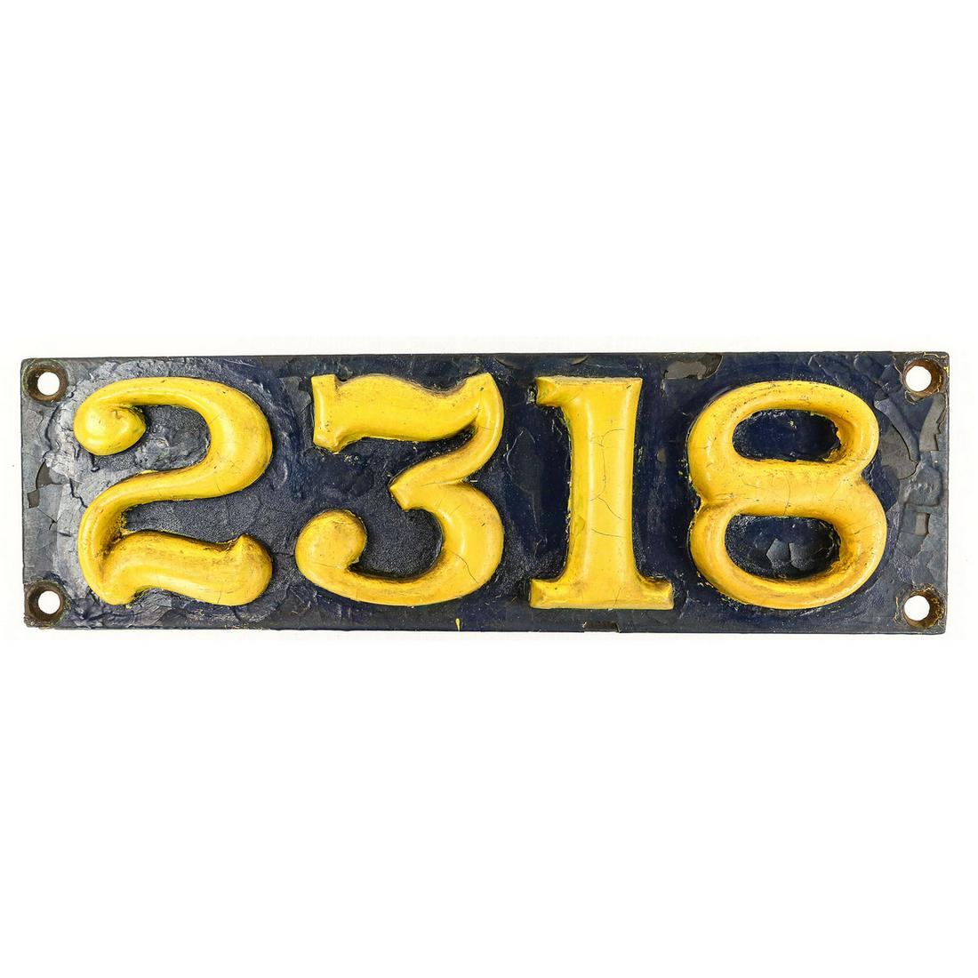 Locomotive Number Plate "2318" (1 of 3)