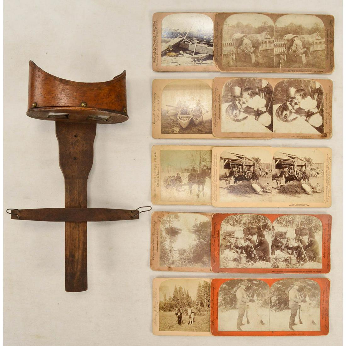 Vintage Stereo Card Hand-Held Viewer & Cards (1 of 5)