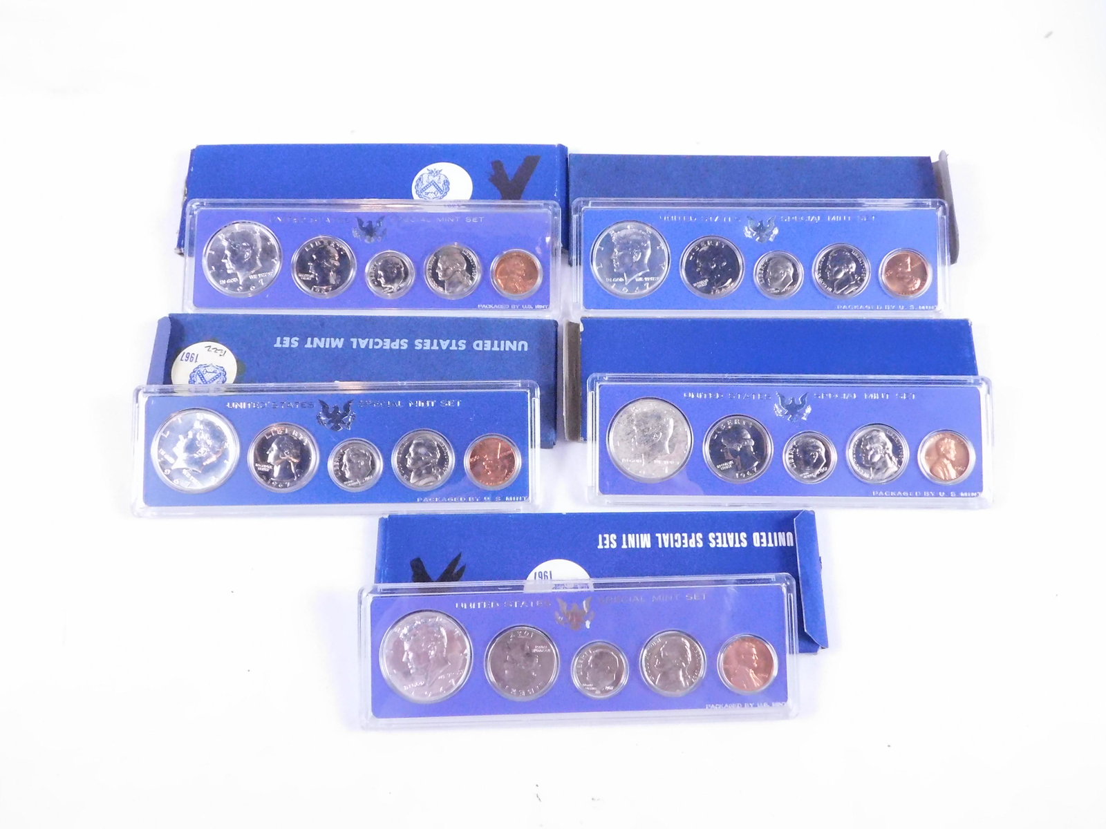 Lot of 5 1967 U.S Special Mint Sets (1 of 1)