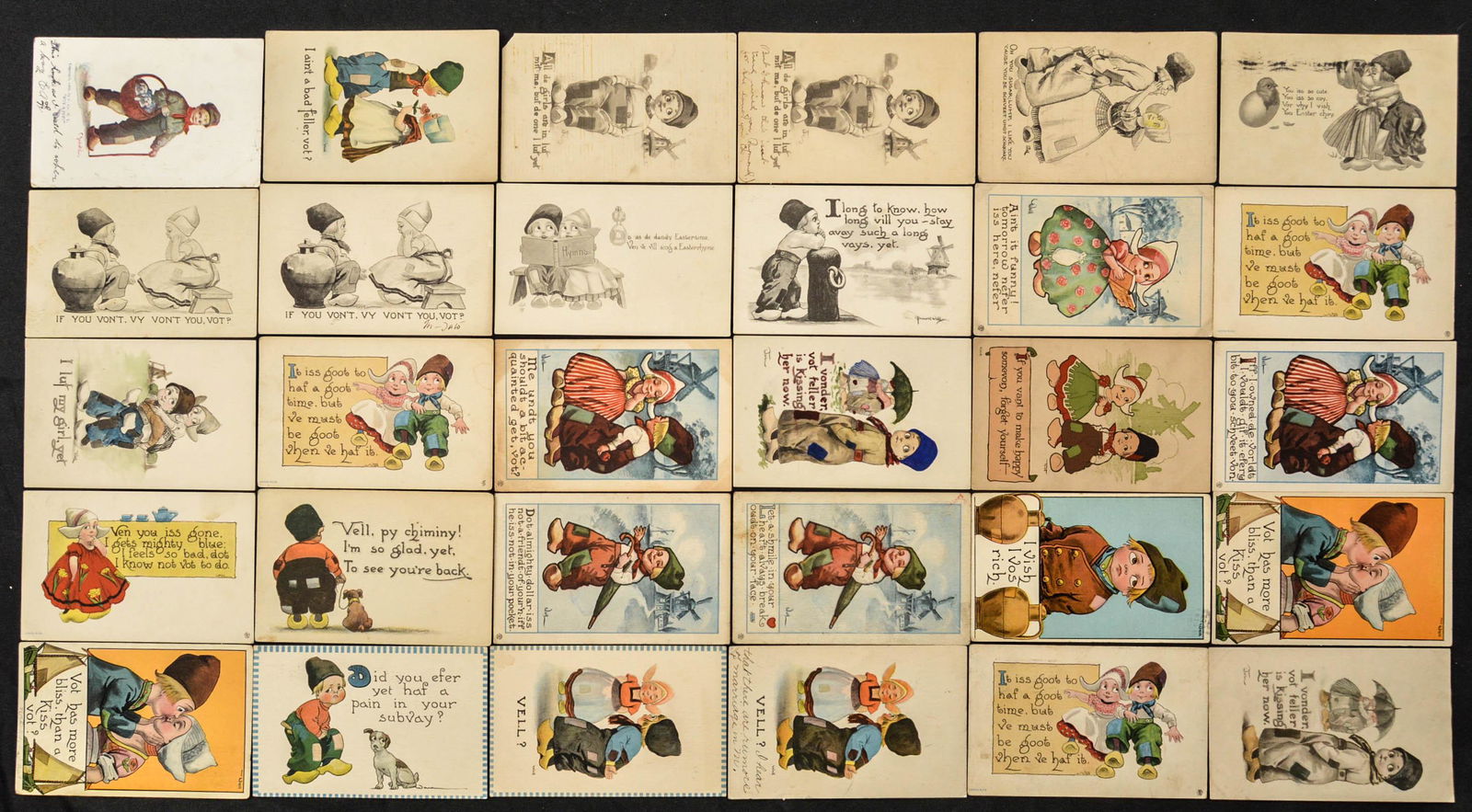 Lot of 30 Bernhardt Wall Postcards (1 of 6)