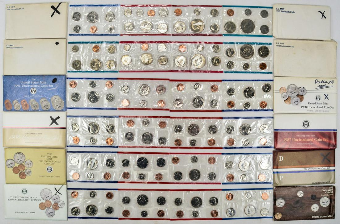 Lot of 12 US Mint Sets (1 of 2)