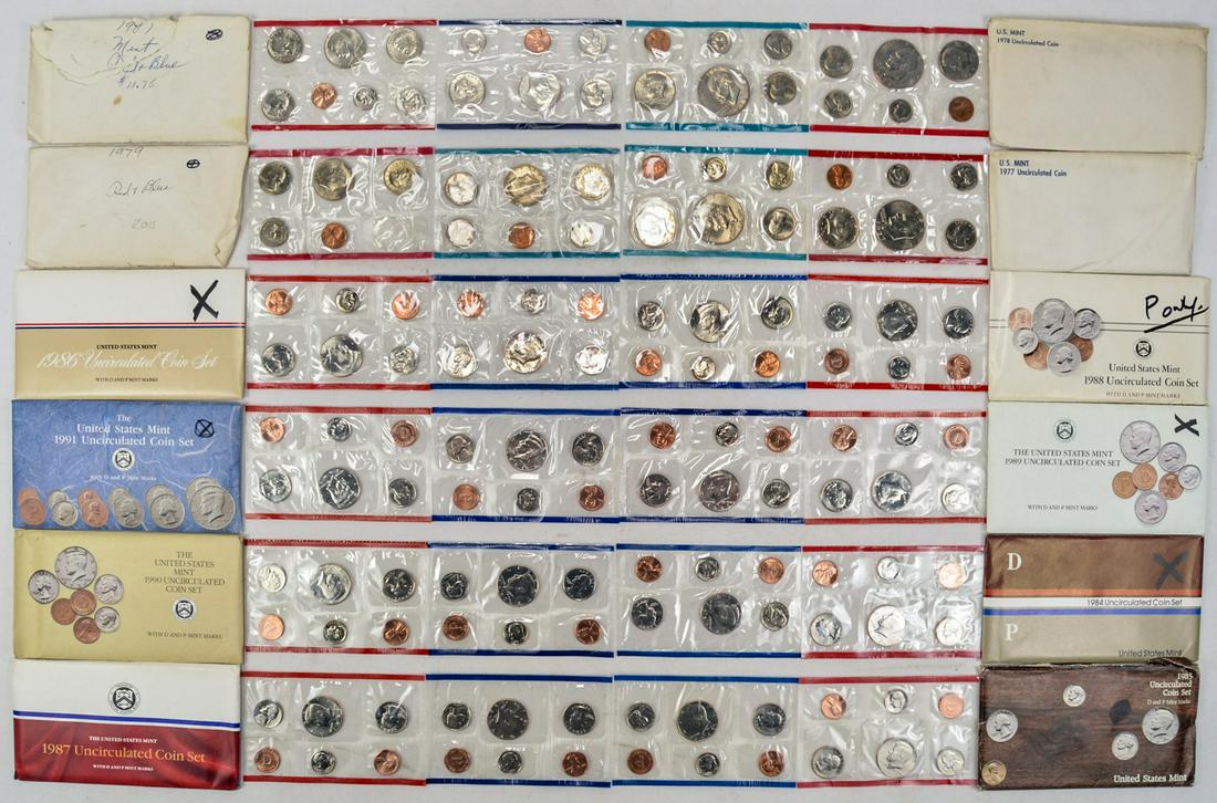 Lot of 12 US Mint Sets (1 of 2)