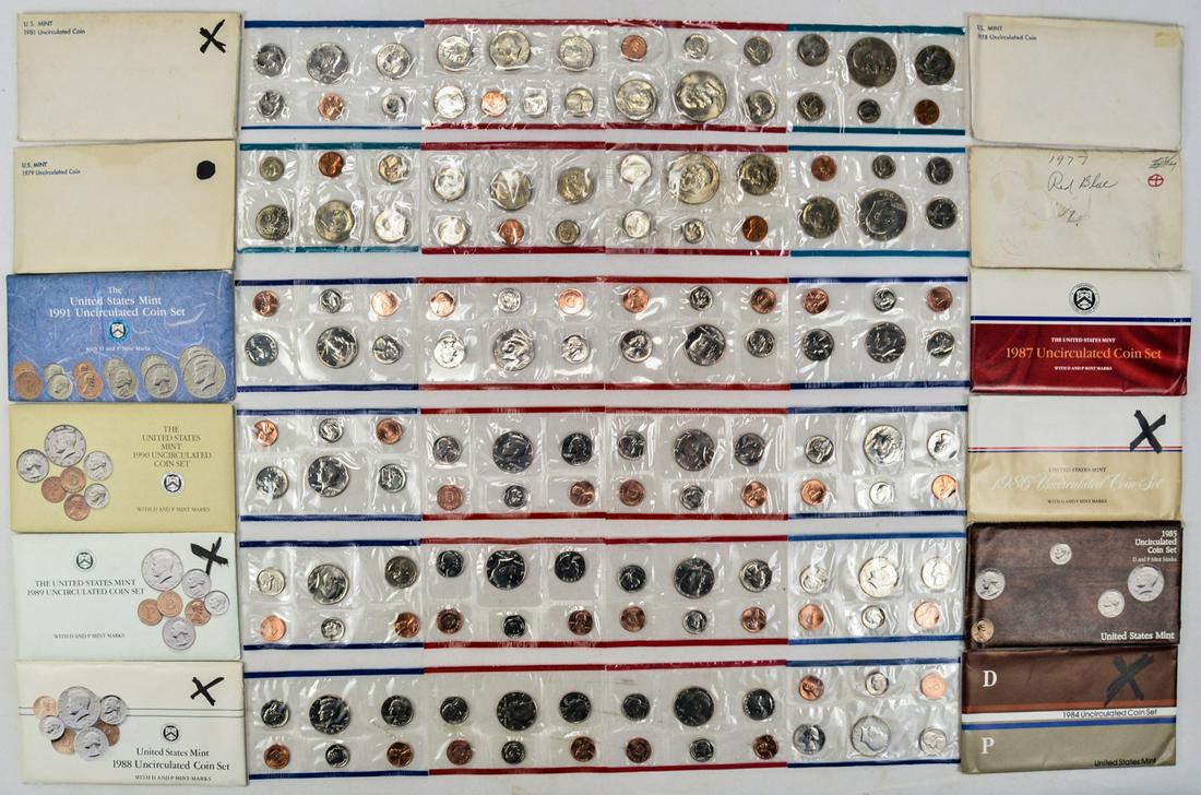 Lot of 12 US Mint Sets (1 of 2)
