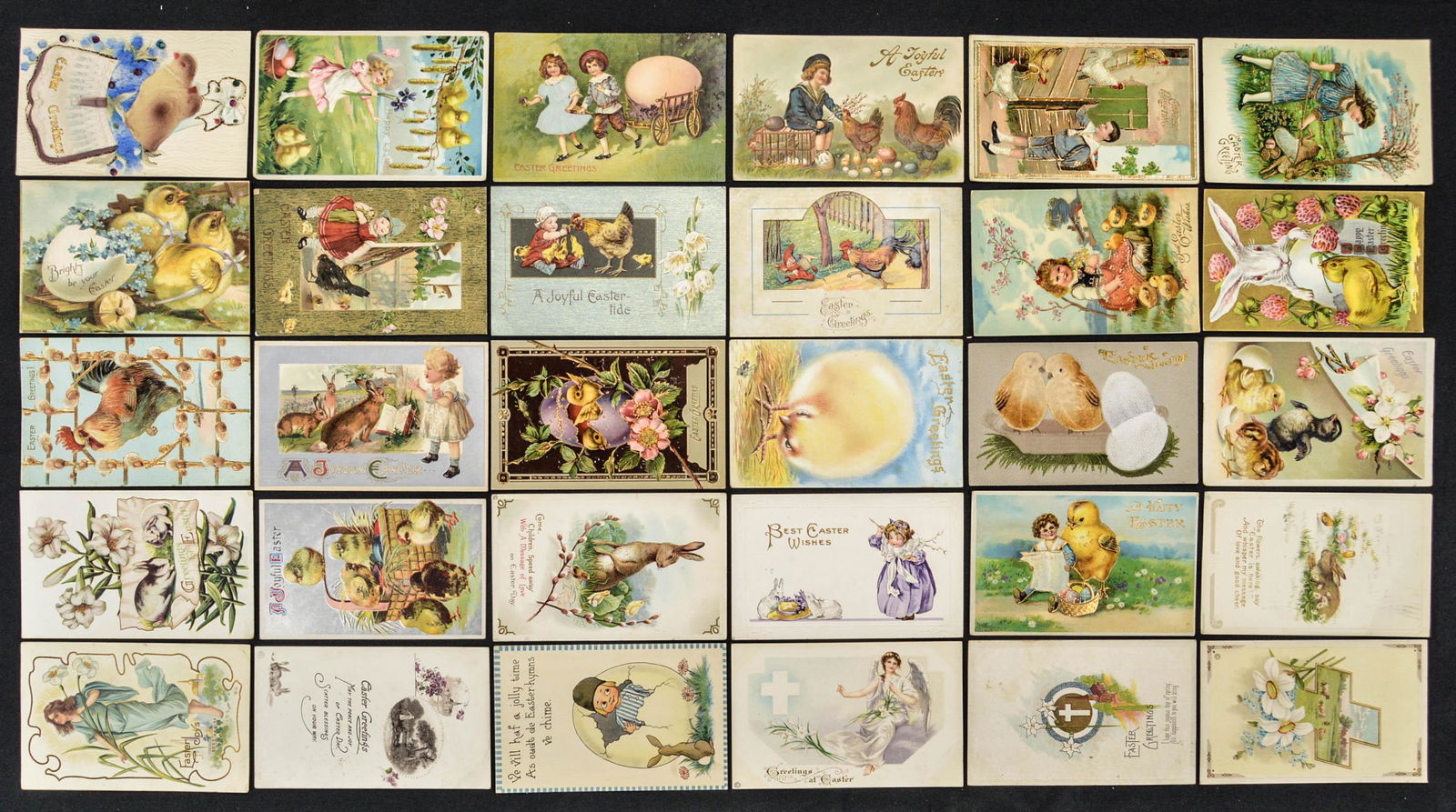 Lot of 30 Vintage Easter Postcards (1 of 6)