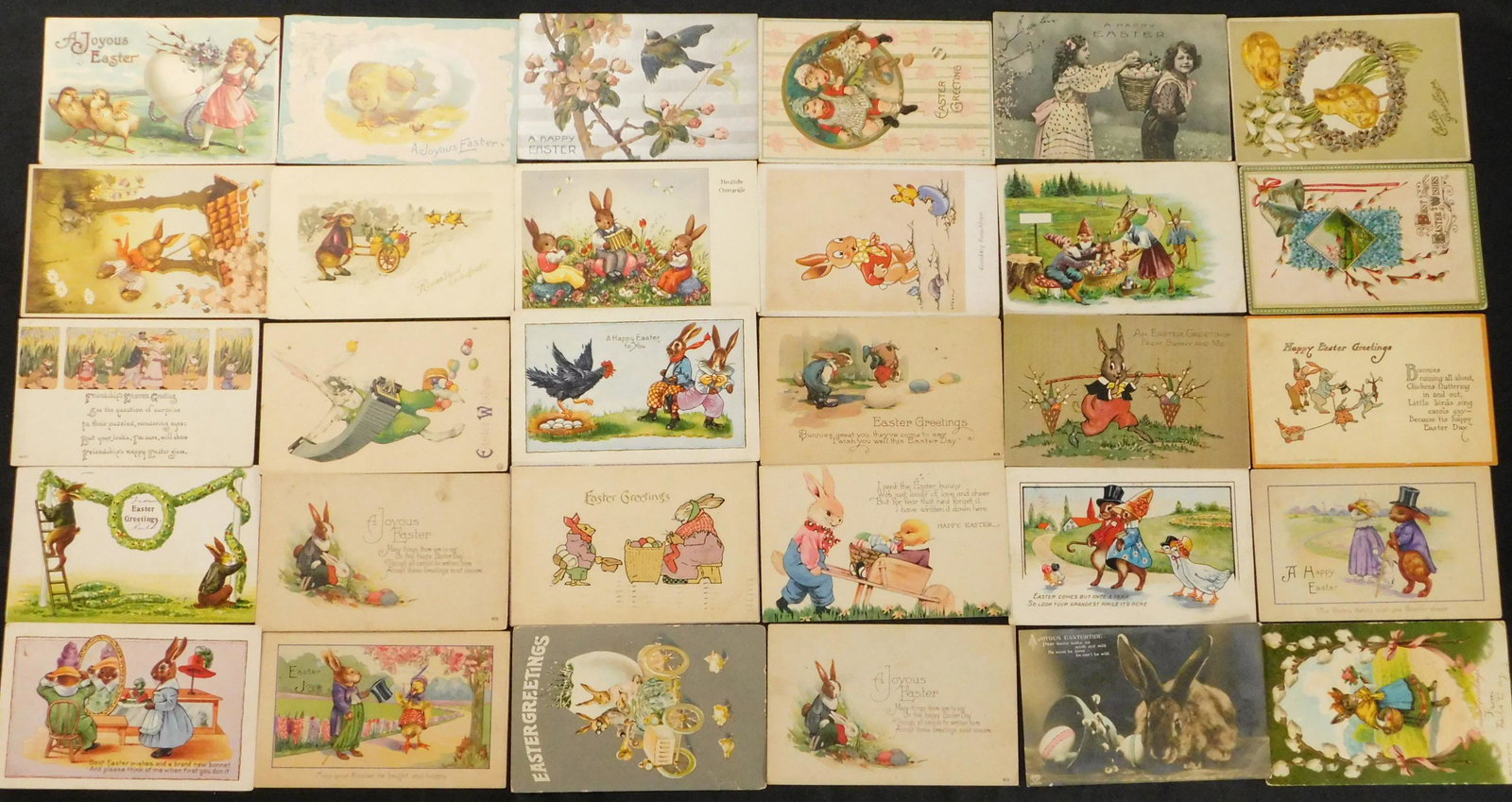 Lot of 30 Vintage Easter Postcards (1 of 6)