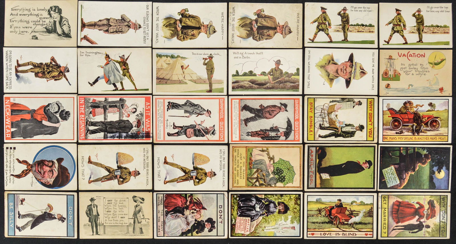 Lot of 30 Bernhardt Wall Postcards (1 of 6)