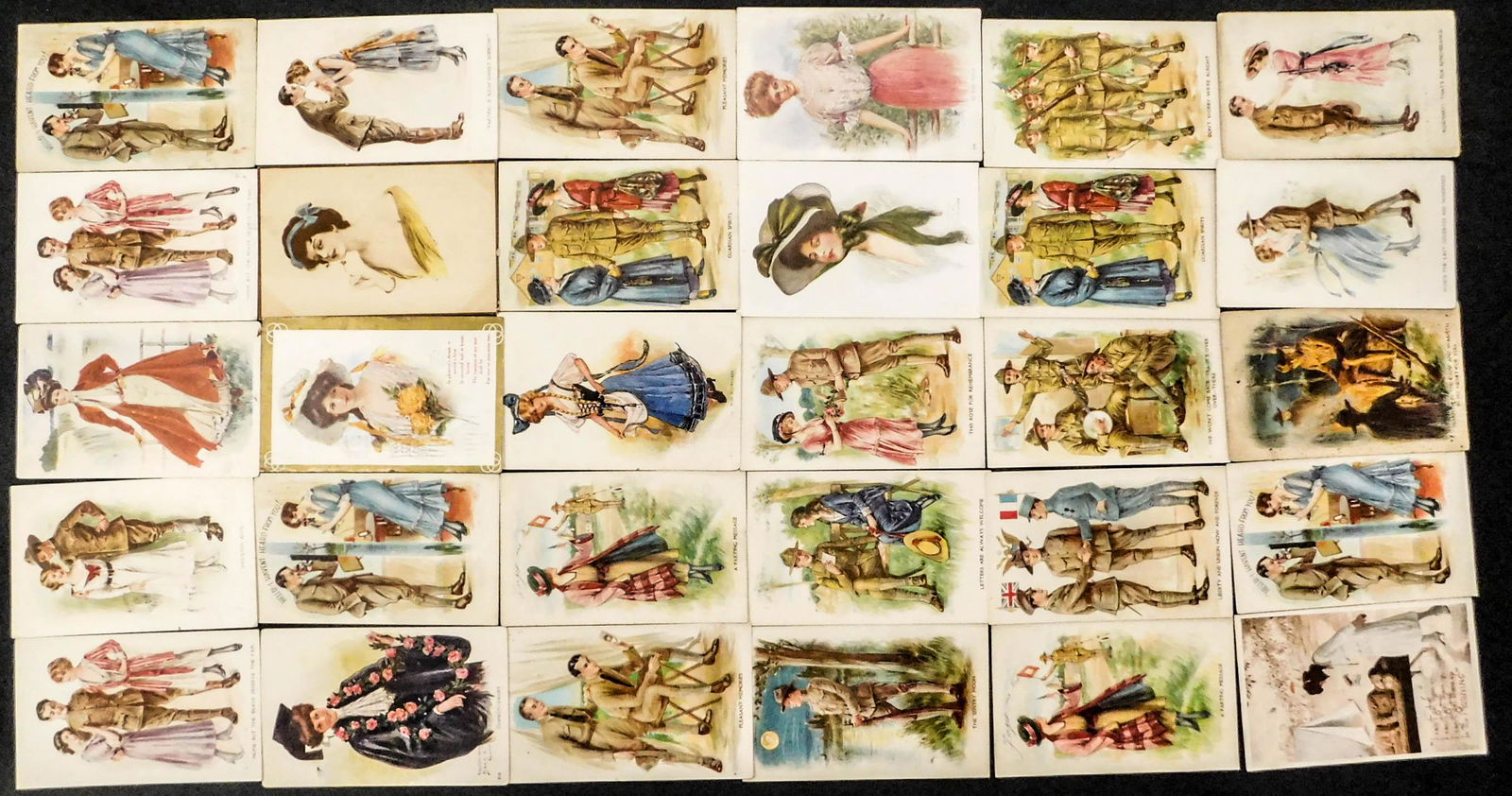 Lot of 30 Archie Gunn Artist Signed Postcards (1 of 6)