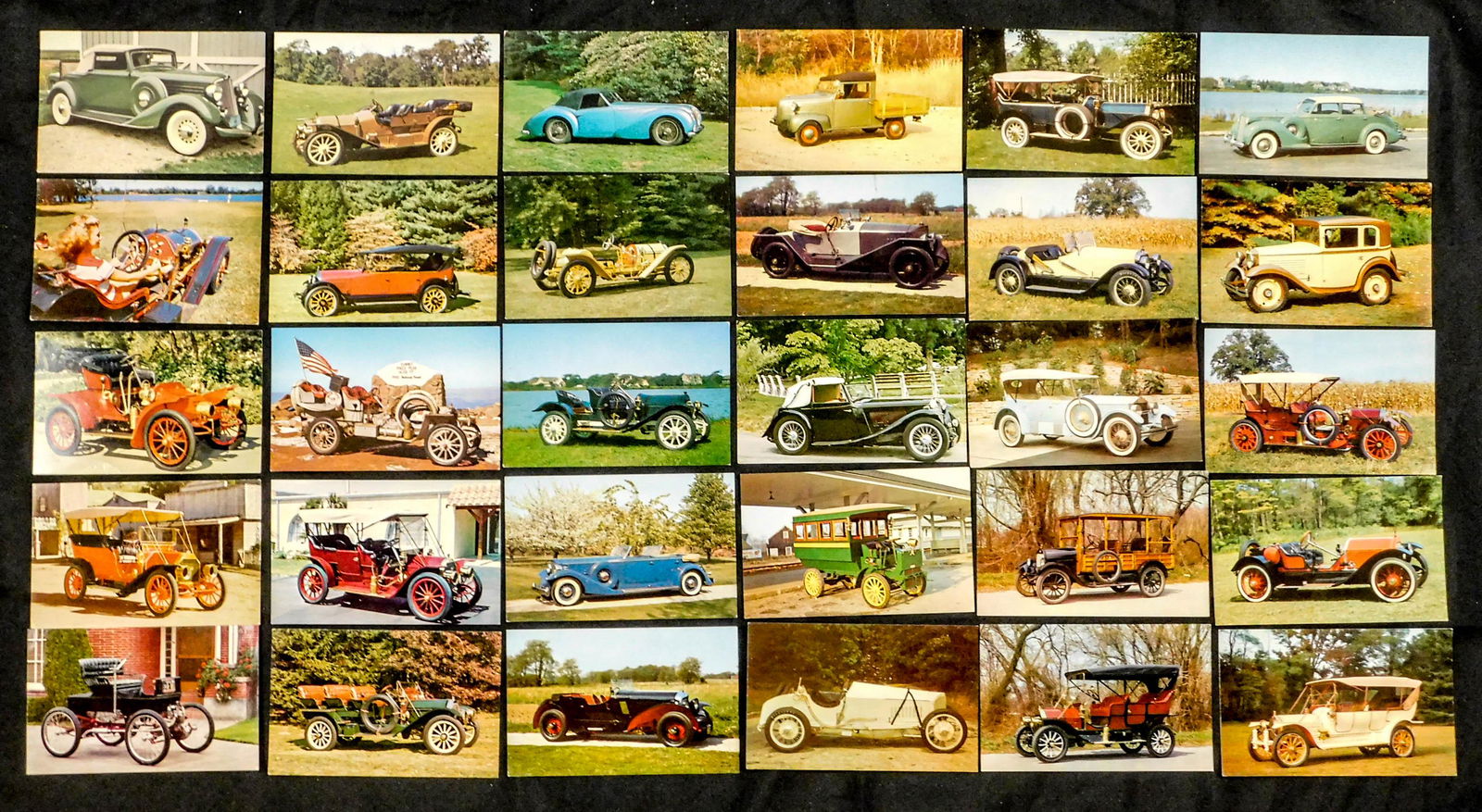 Lot of 30 Vintage Automobile Post Cards (1 of 6)