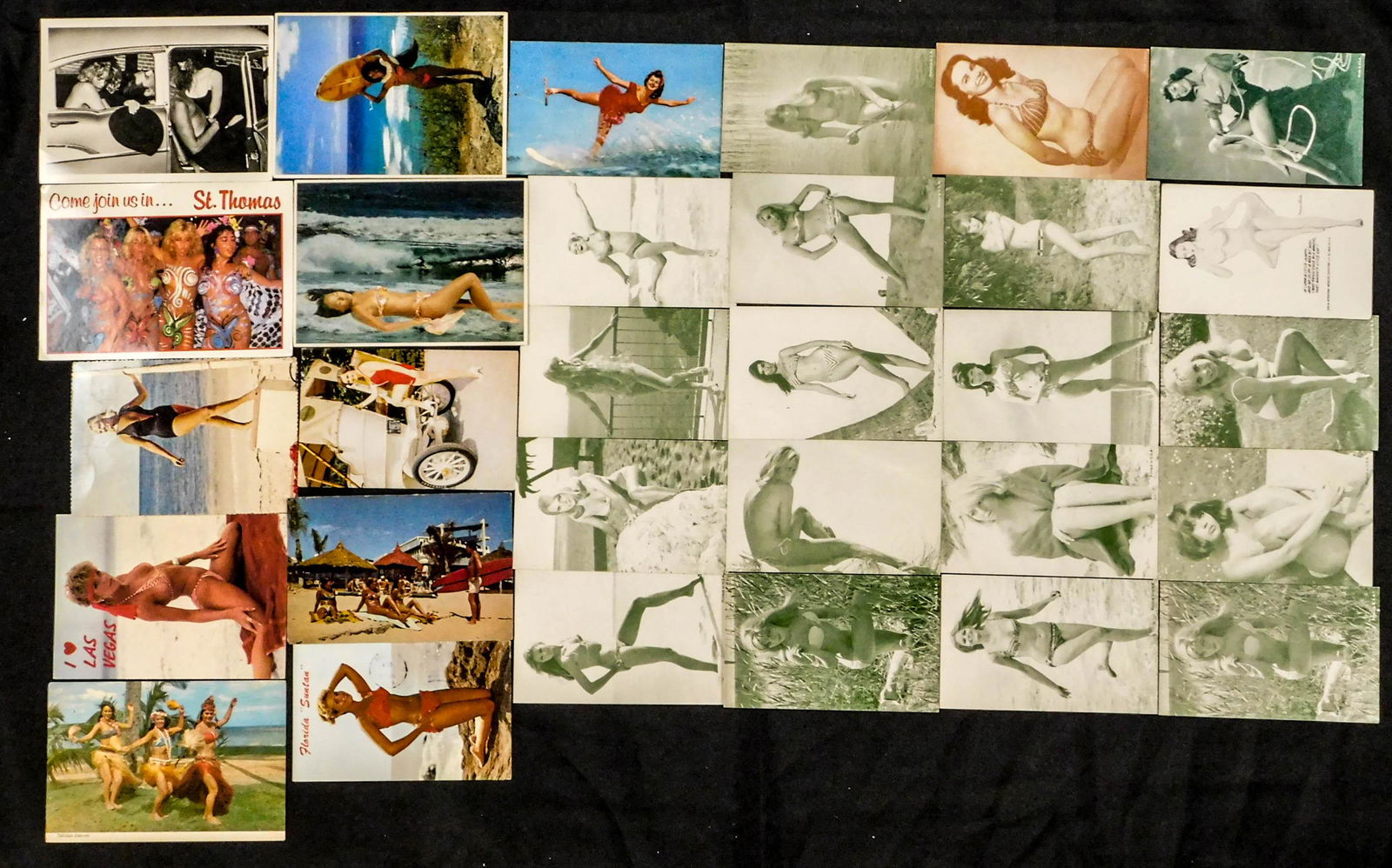 Lot of 30 Risque Woman Post Cards (1 of 6)