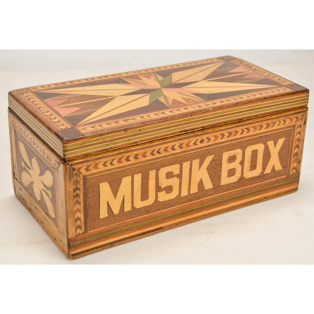 Handmade Inlaid Wooden Case Musik Box: Handmade Inlaid Wooden Case Musik Box, Handmade inlaid wooden case musik box, just a box.