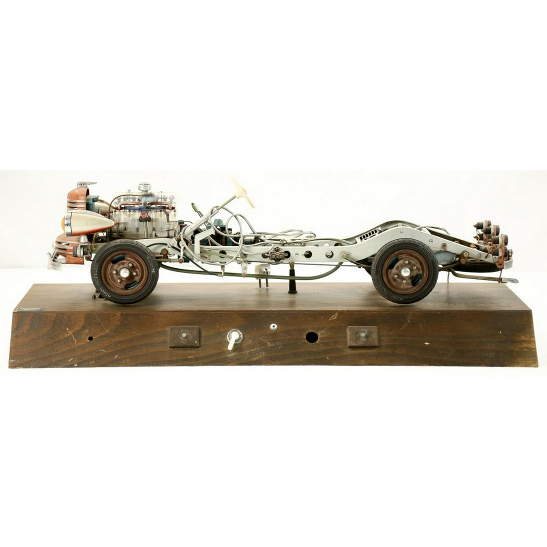 German Werner Degener Instructional Model Car: This model would have been used to demonstrate how an automobile mechanically functions to potential drivers. This model car was made by the Werner Degener Lehrmittel GmbH of Hannover, Germany. This m