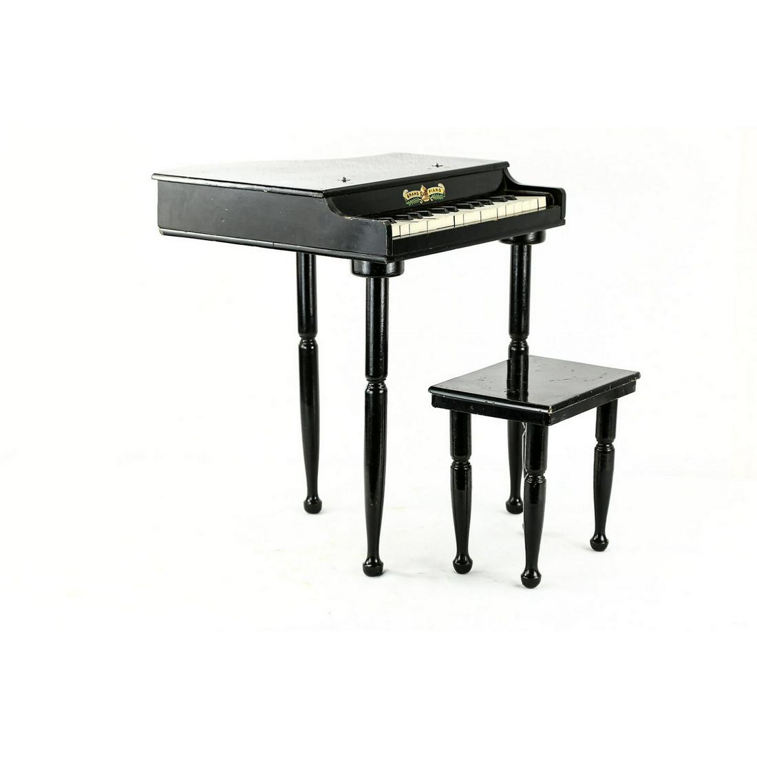 Grand Bell Toy Piano w/Bench: Grand Bell Piano Toy. Excellent condition.