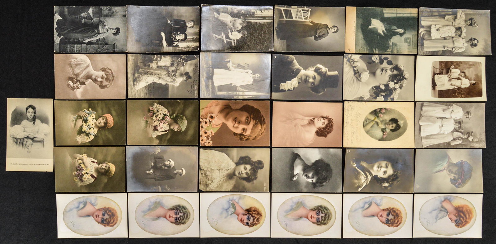 Lot of 30 Vintage Beautiful Woman Post Cards: See photos.
