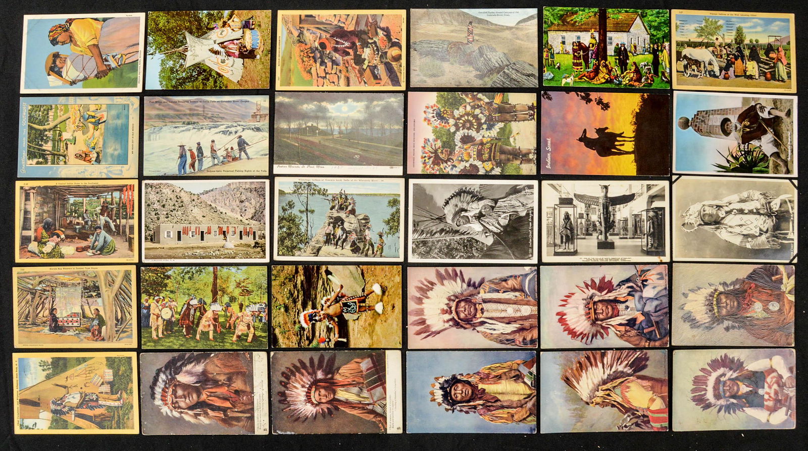 Lot of 30 Native American Postcards (1 of 6)