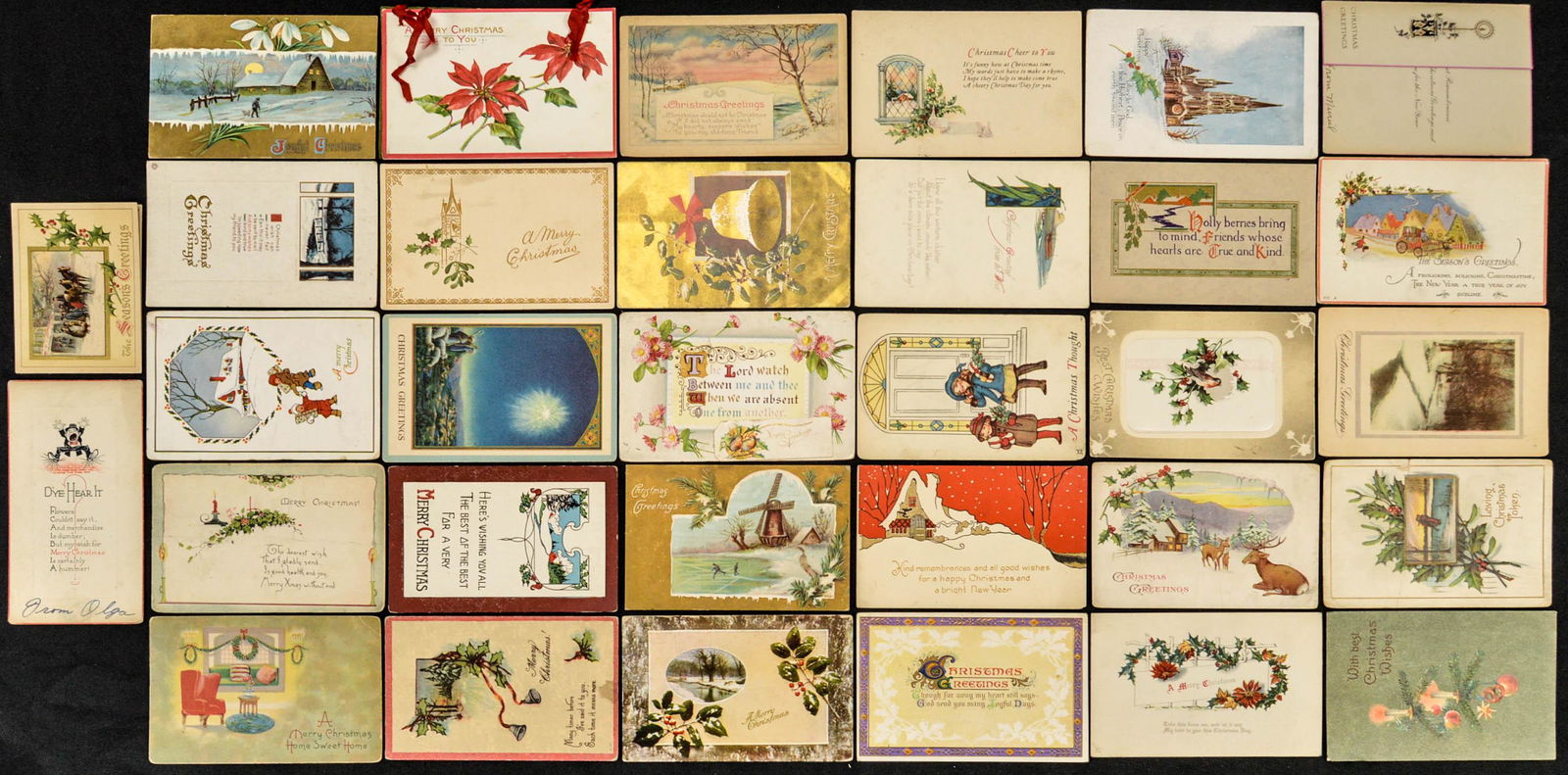 Lot of 30 Vintage Christmas Postcards (1 of 6)