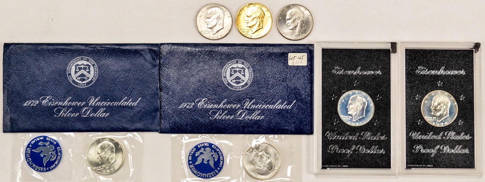 Eisenhower Dollar Coin Uncirculated Lot (1 of 2)