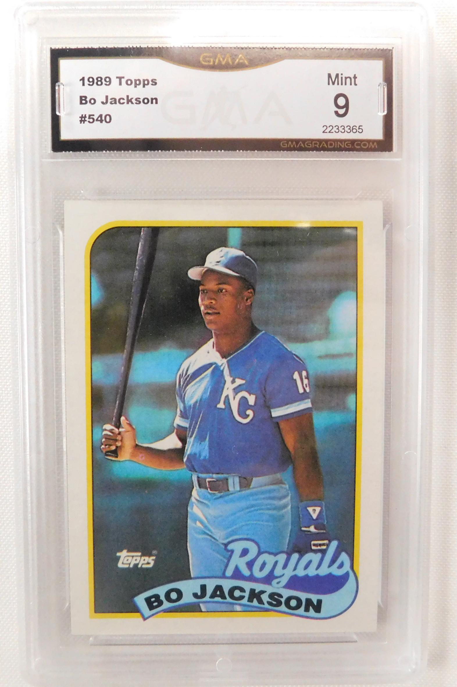 GMA Graded 1989 Bo Jackson MLB Baseball Card (1 of 2)