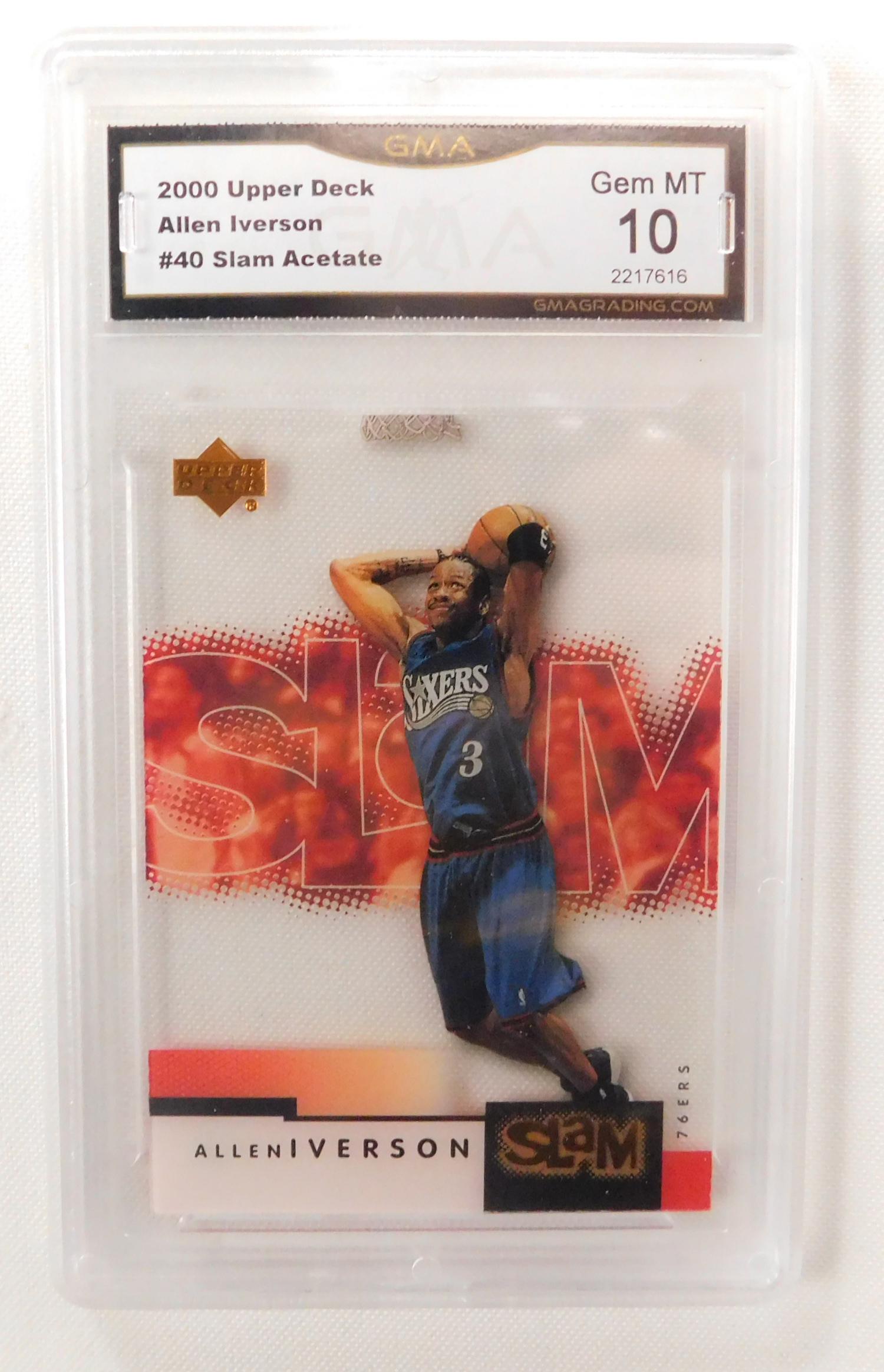 GMA Graded 2000 Allen Iverson NBA Basketball Card (1 of 2)