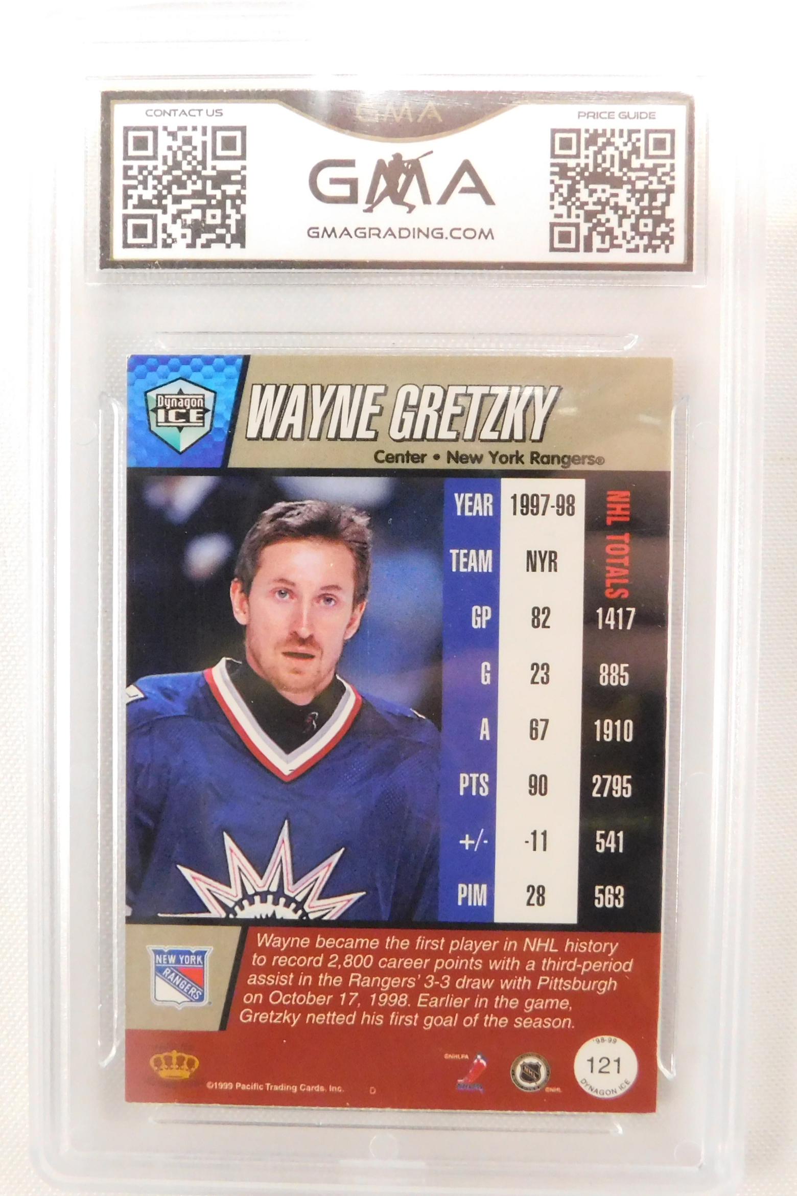 GMA Graded 1998 Dynagon Ice Wayne Gretzky Card NHL (1 of 2)