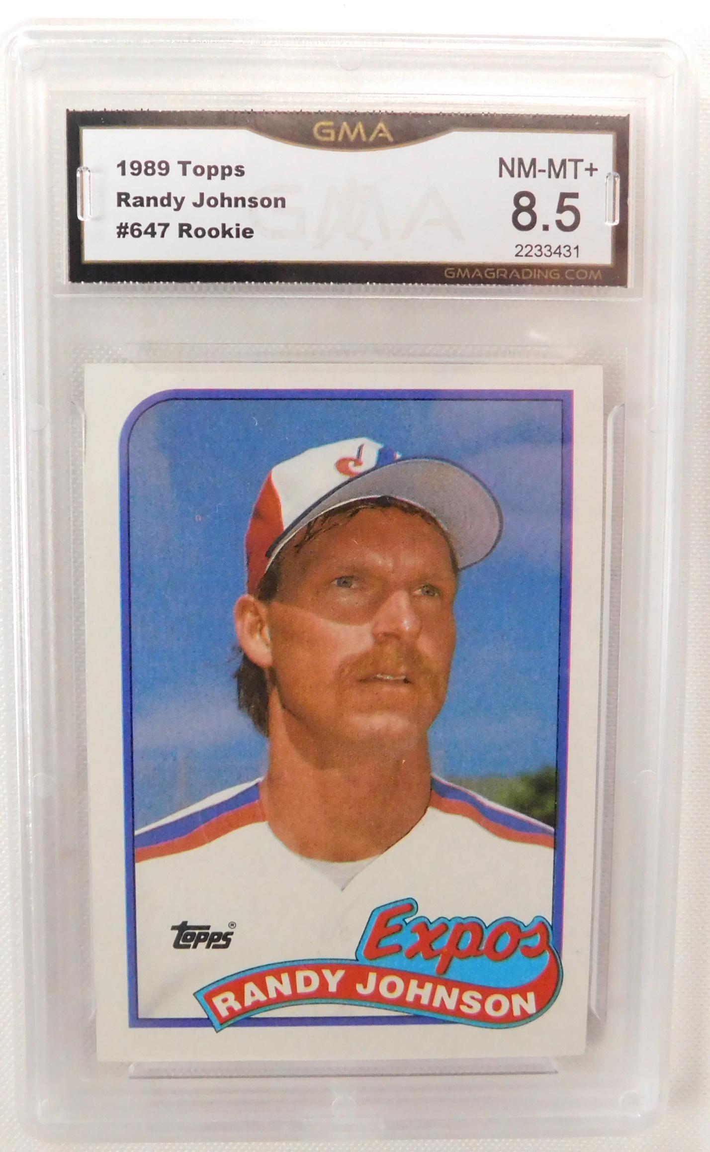 GMA Graded 1989 Randy Johnson MLB Baseball Card (1 of 2)