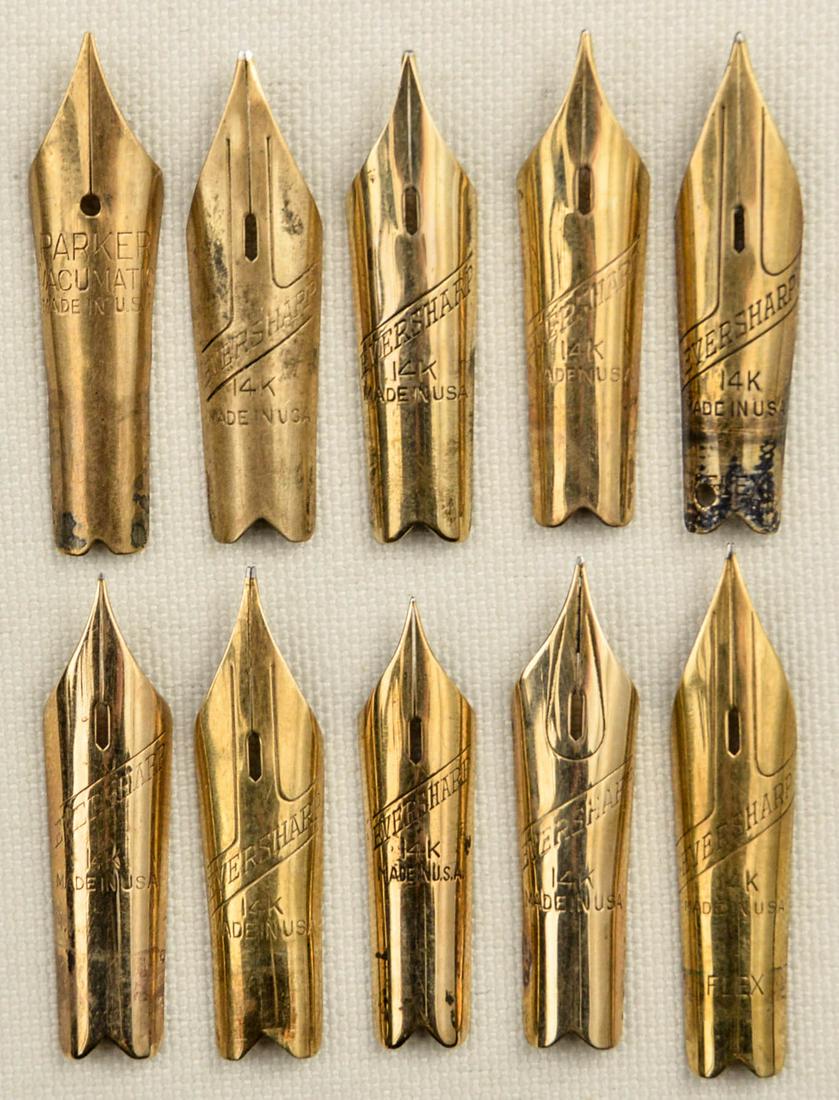 Eversharp Skyline & Parker Vac FP Nibs (10) (1 of 1)
