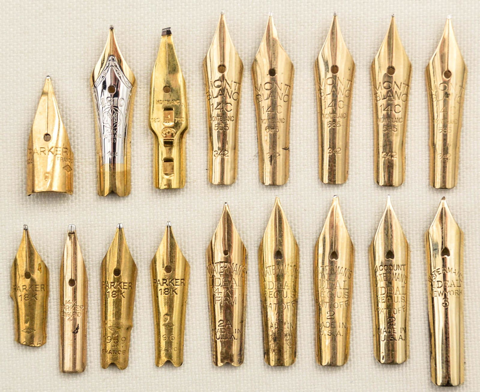 Various 14K & 18K Nibs (17) (1 of 1)