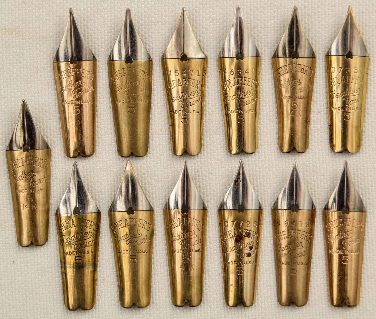 Sheaffer 5 Feather Touch FP Nibs (13) (1 of 1)