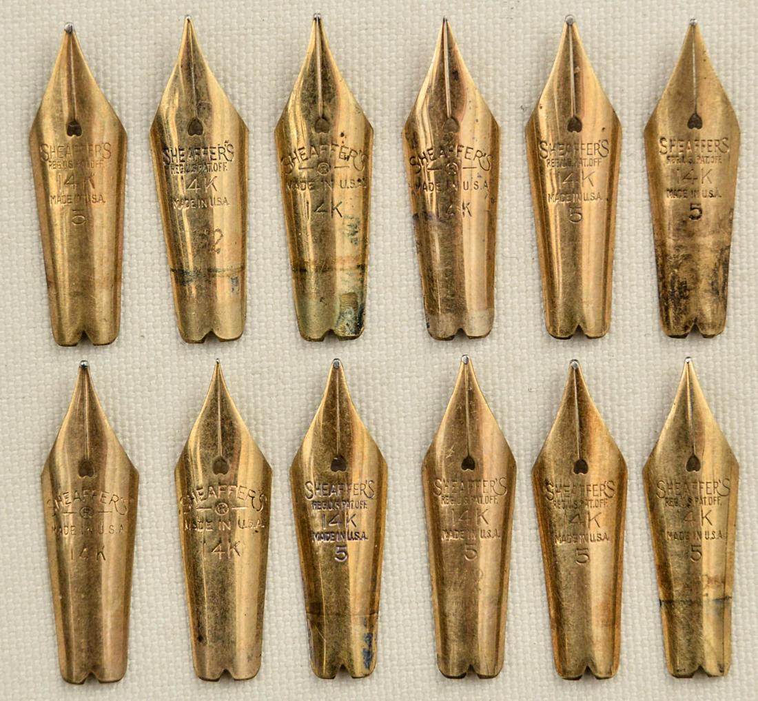 Sheaffer Snorkel FP Nibs (12) (1 of 1)