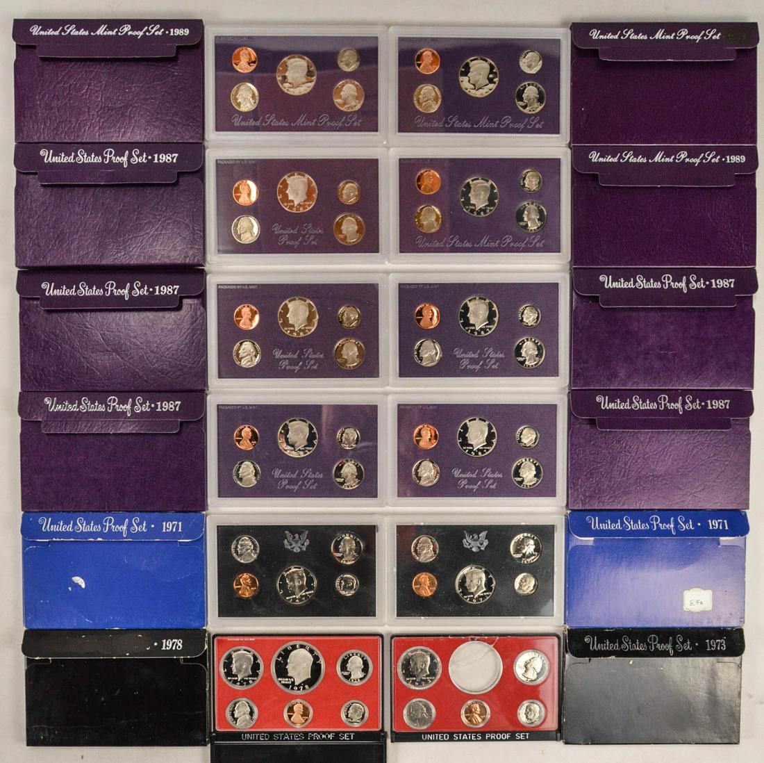 Lot of 12 U.S Proof Sets (1 of 2)