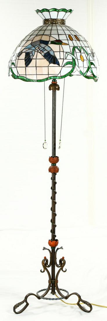 1920s Decorative Iron Floor Lamp (1 of 8)