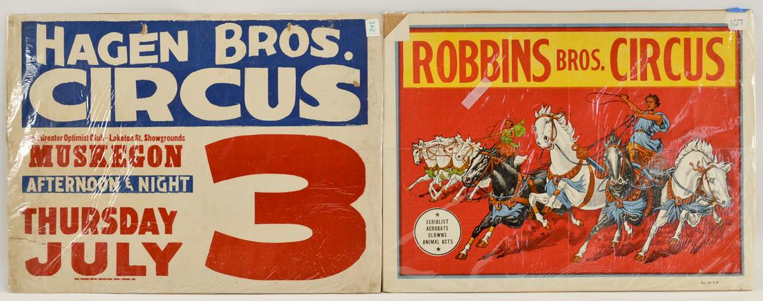 Lot of 4 Circus Posters (1 of 2)