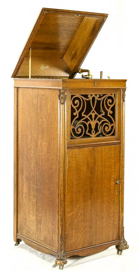 Edison A250 Diamond Disc Phonograph in Oak (1 of 12)