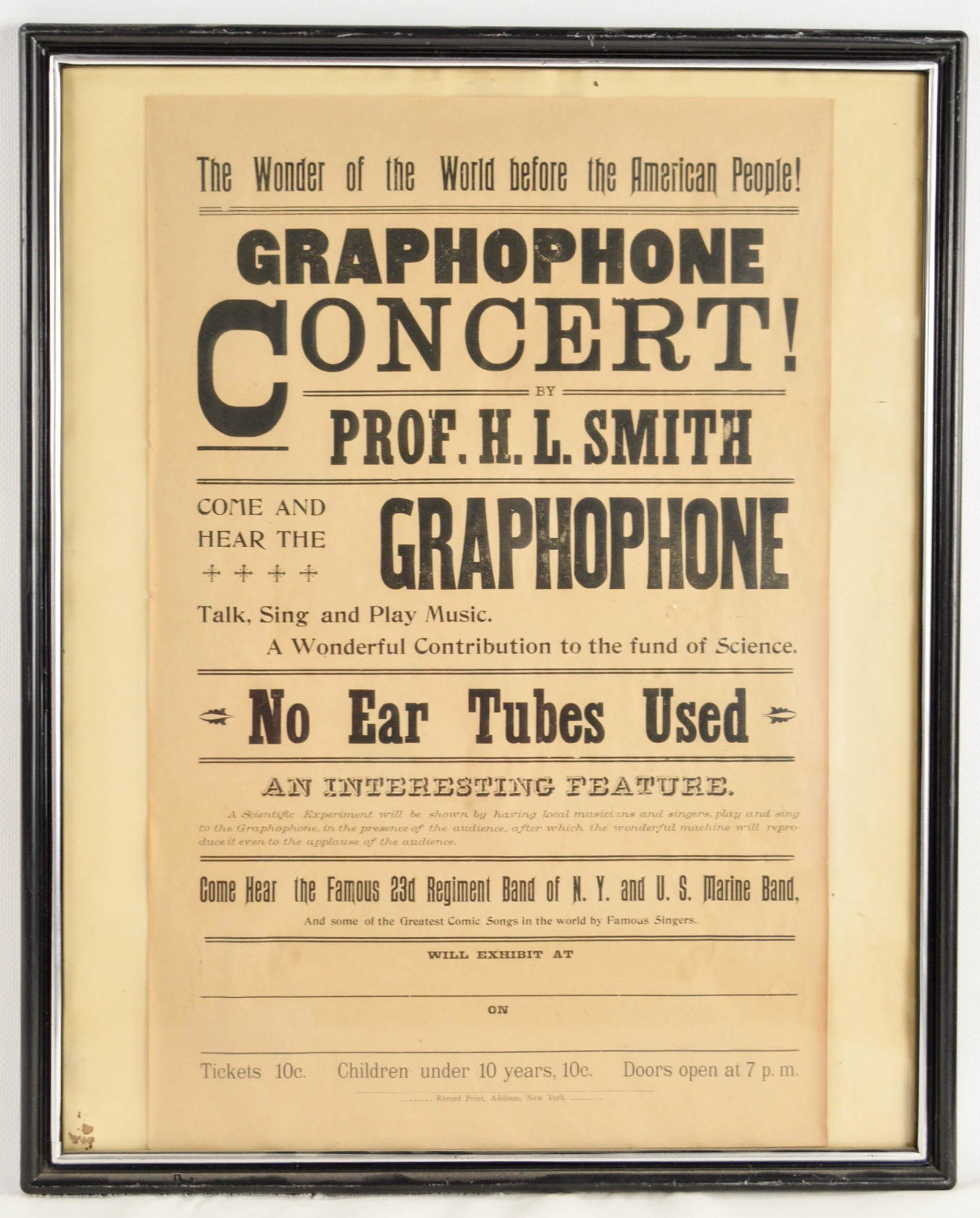 Graphophone Framed Advertising Piece (1 of 3)