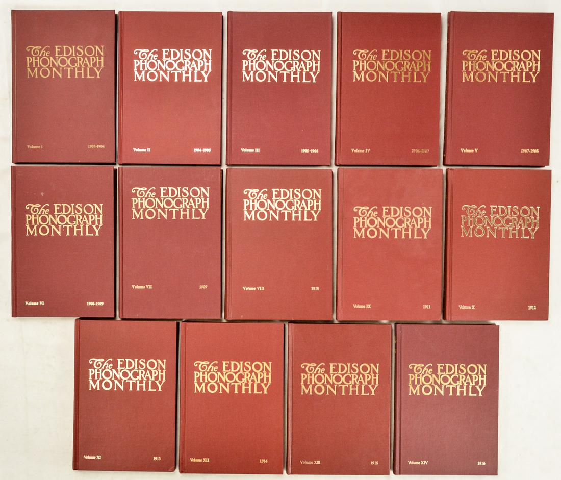 Edison Phonograph Monthly Reproduction Book Set (1 of 3)